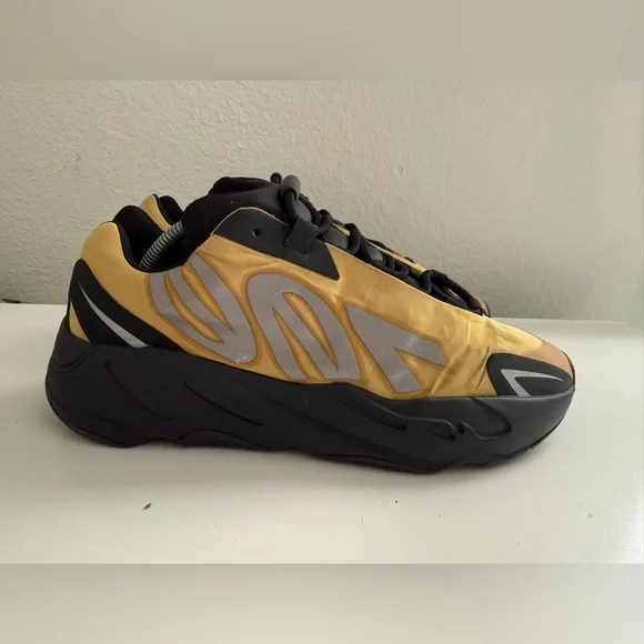 Adidas Yeezy Boost 700 MNVN 
Yeezy Wave Runner Sneakers in Gold and Black - Picture 2 of 10